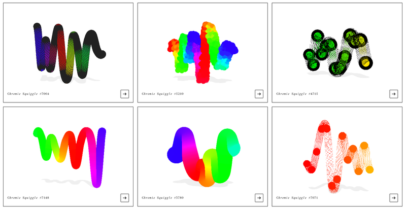 Converting Chromie Squiggle to 3D: An Exercise in Math and Art